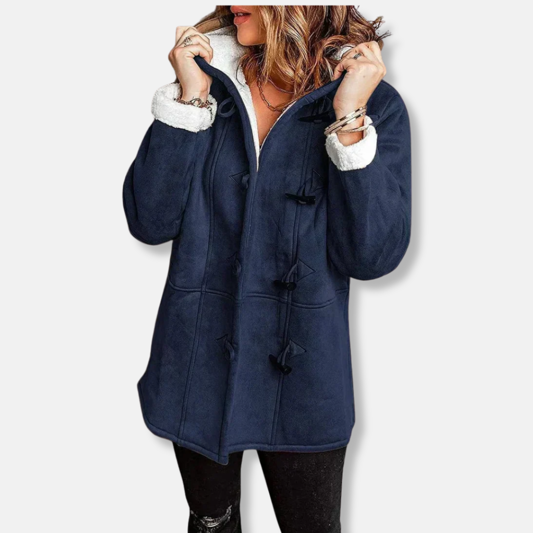 Ava Women's Jacket | Faux Suede with Sherpa Lining 3
