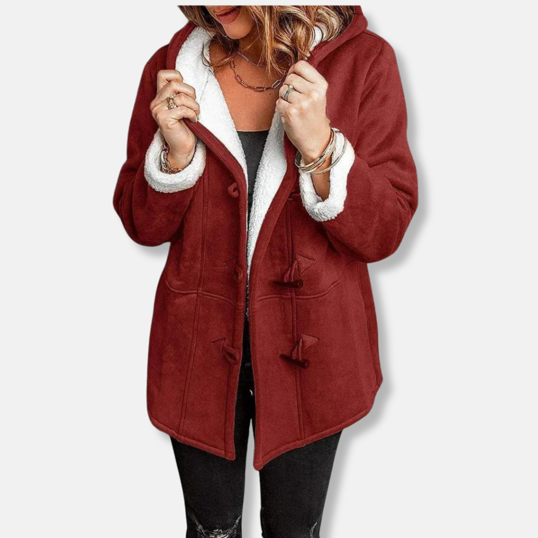 Ava Women's Jacket | Faux Suede with Sherpa Lining 4