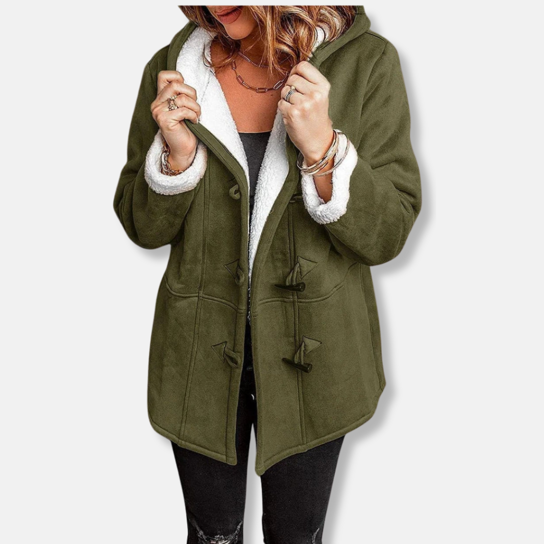 Ava Women's Jacket | Faux Suede with Sherpa Lining 5
