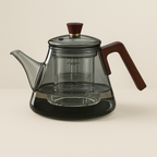 Borosilicate Glass Teapot with Wooden Handle – 900ml Capacity for Loose-Leaf and Herbal Tea 4