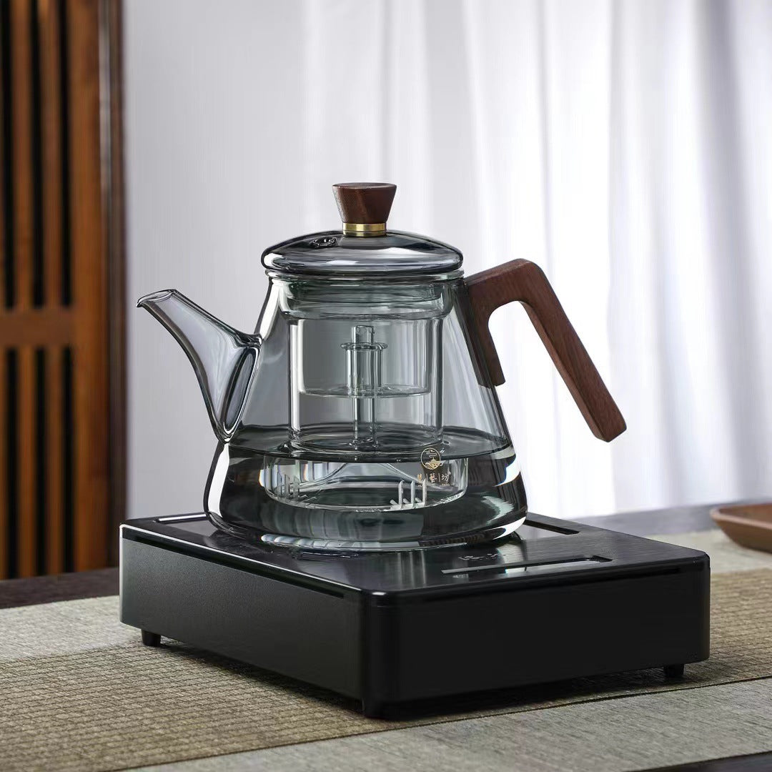 Borosilicate Glass Teapot with Wooden Handle – 900ml Capacity for Loose-Leaf and Herbal Tea 7