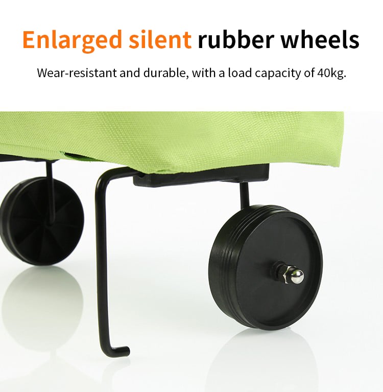 Breeze Folding Shopping Bag | Eco-Friendly, Large Capacity, Hidden Wheels 5