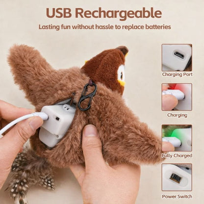 Buzzy BirdBuddy Cat Toy | Interactive, USB Rechargeable 2