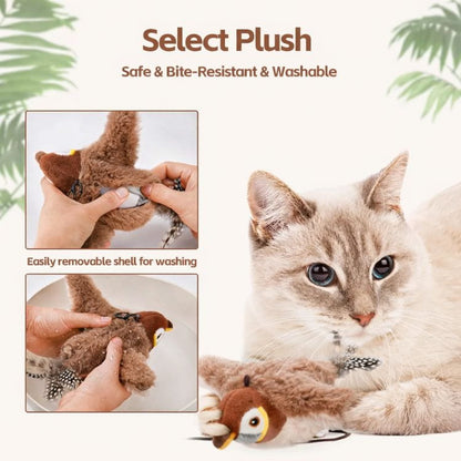 Buzzy BirdBuddy Cat Toy | Interactive, USB Rechargeable 3