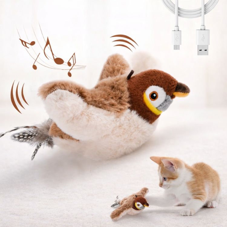 Buzzy BirdBuddy Cat Toy | Interactive, USB Rechargeable 7