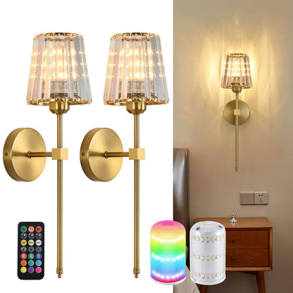 Crisma Wall Sconce | Wireless, USB Rechargeable, Dimmable RGB 1