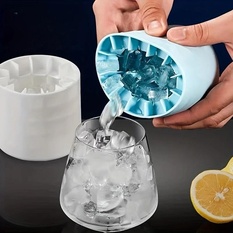 CryoPop Ice Cube Mold | Easy-Pop Silicone Ice Tray, Cylinder-Shaped 1