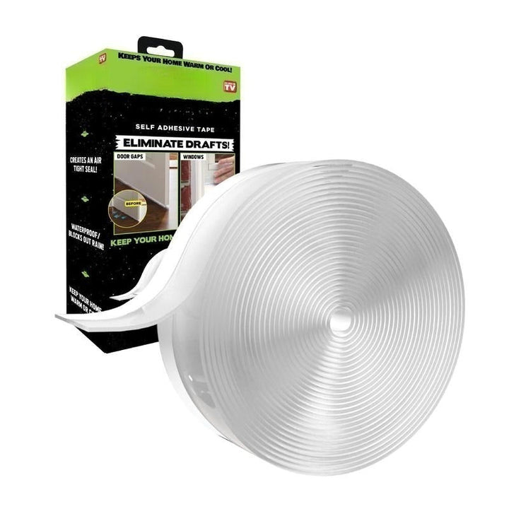 DuraSeal Weather Stripping | Self-Adhesive Silicone Door Seal Strip 0