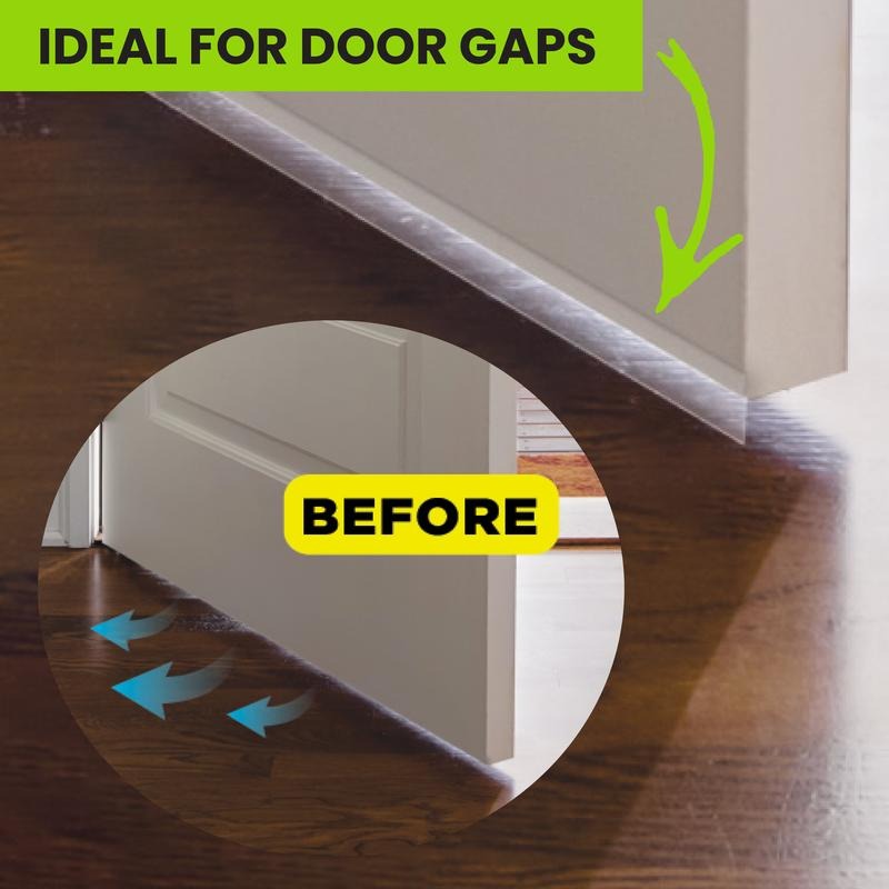 DuraSeal Weather Stripping | Self-Adhesive Silicone Door Seal Strip 3