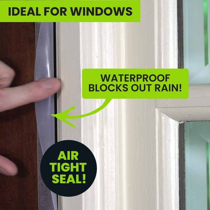 DuraSeal Weather Stripping | Self-Adhesive Silicone Door Seal Strip 6