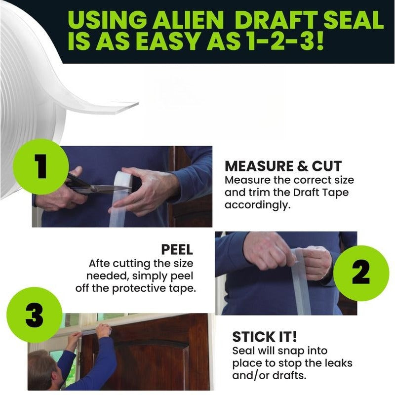 DuraSeal Weather Stripping | Self-Adhesive Silicone Door Seal Strip 7