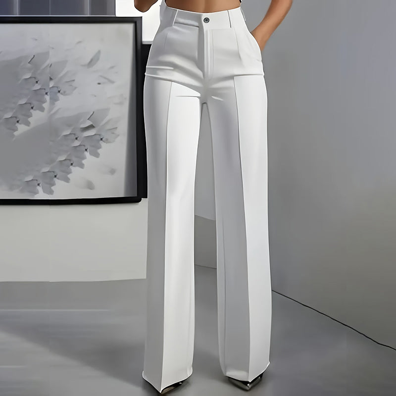 Elysia Wide Leg Pants | High-Waisted, Wrinkle-Resistant, Women’s Palazzo Trousers 0