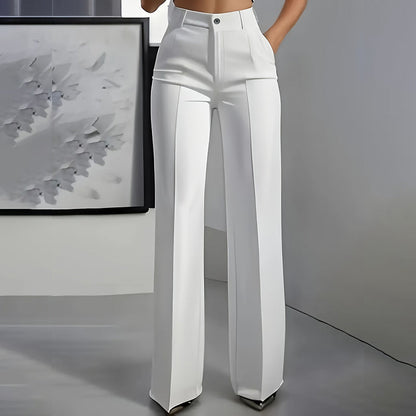 Elysia Wide Leg Pants | High-Waisted, Wrinkle-Resistant, Women’s Palazzo Trousers 0
