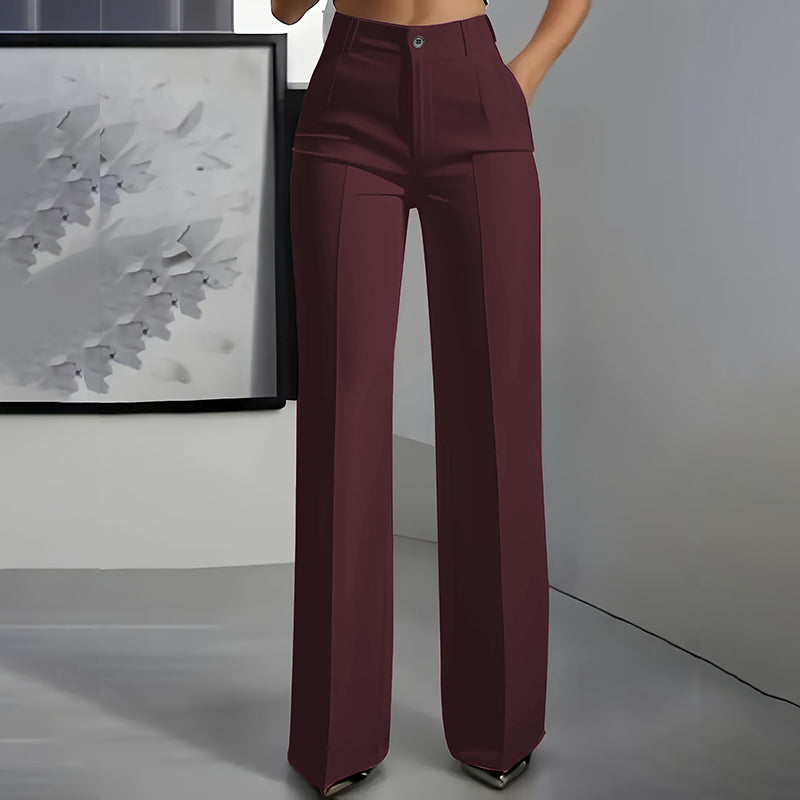 Elysia Wide Leg Pants | High-Waisted, Wrinkle-Resistant, Women’s Palazzo Trousers 12