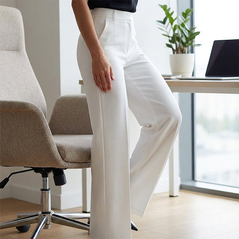 Elysia Wide Leg Pants | High-Waisted, Wrinkle-Resistant, Women’s Palazzo Trousers 5