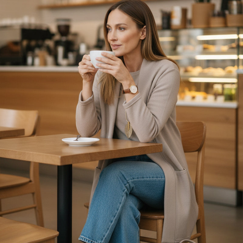 Elysian Women's Set | Soft Loungewear Cardigan, Top, and Pants 3