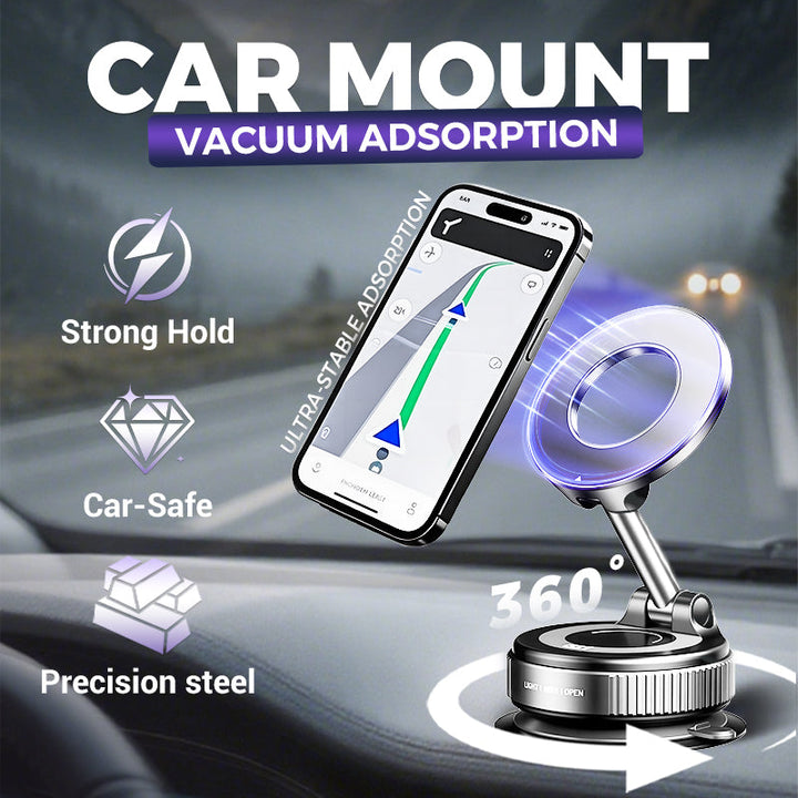 Falcon Car Phone Holder | Foldable Magnetic Design, Universal Fit 1