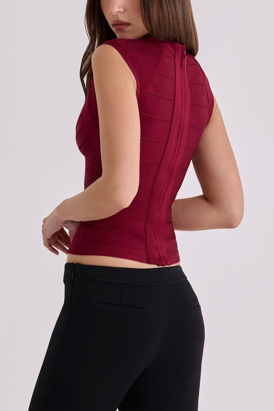 Fina Crop Top | Flattering Bandage Design, True to Size Fit 2