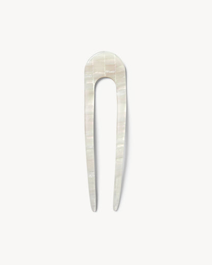 Fleur Hair Pin | Hand-Sculpted Italian Acetate, Opalite Shell Design 0