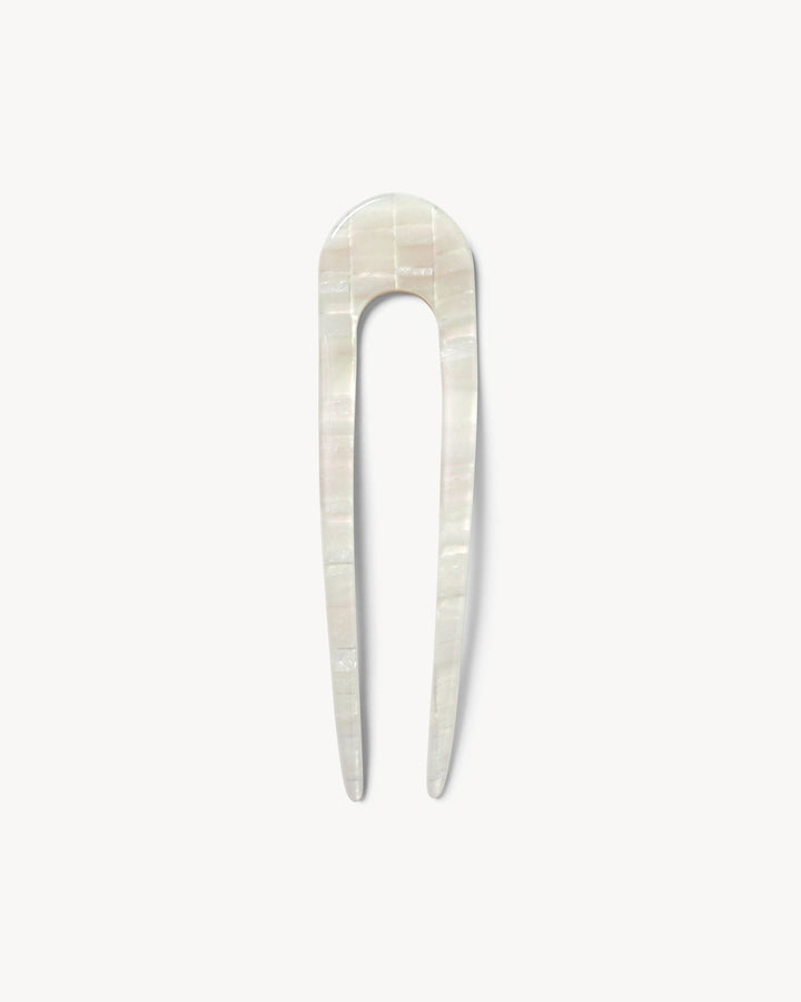 Fleur Hair Pin | Hand-Sculpted Italian Acetate, Opalite Shell Design 0