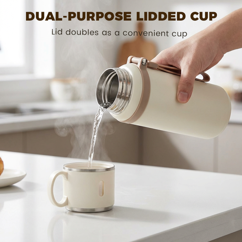 Frost Insulated Water Bottle | Stainless Steel, Vacuum-Sealed with Dual-Purpose Lid 4