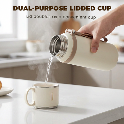 Frost Insulated Water Bottle | Stainless Steel, Vacuum-Sealed with Dual-Purpose Lid 4