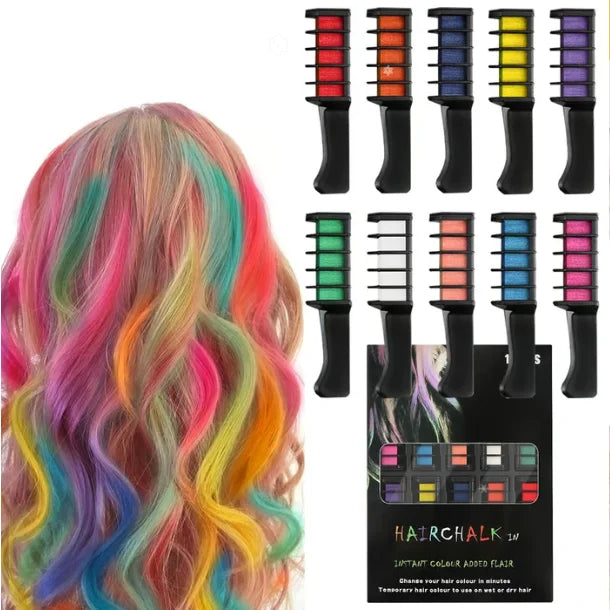Hara Hair Dye Comb Set | Non-Toxic Temporary Hair Color, Easy Washout 5