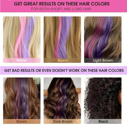 Hara Hair Dye Comb Set | Non-Toxic Temporary Hair Color, Easy Washout 7