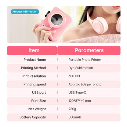 Holo Instant Print Camera | Compact Dye-Sublimation, Wireless 7