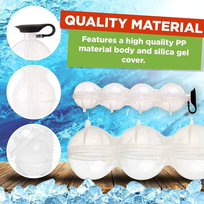 Icy Sphere Maker | 4-Hole Design, Silicone & PP Plastic 5