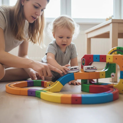 Luma Electric Train Set | DIY Assembly Toy for Kids, 51 Pieces 4