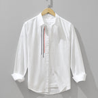 Emryn — Lightweight Linen Shirt with Minimalist Chest Detail