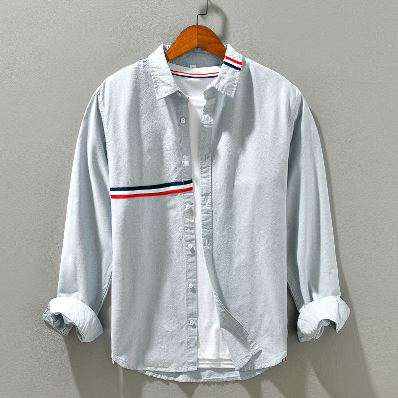 Kalden — Lightweight Gossamer Linen Shirt with Subtle Stripes