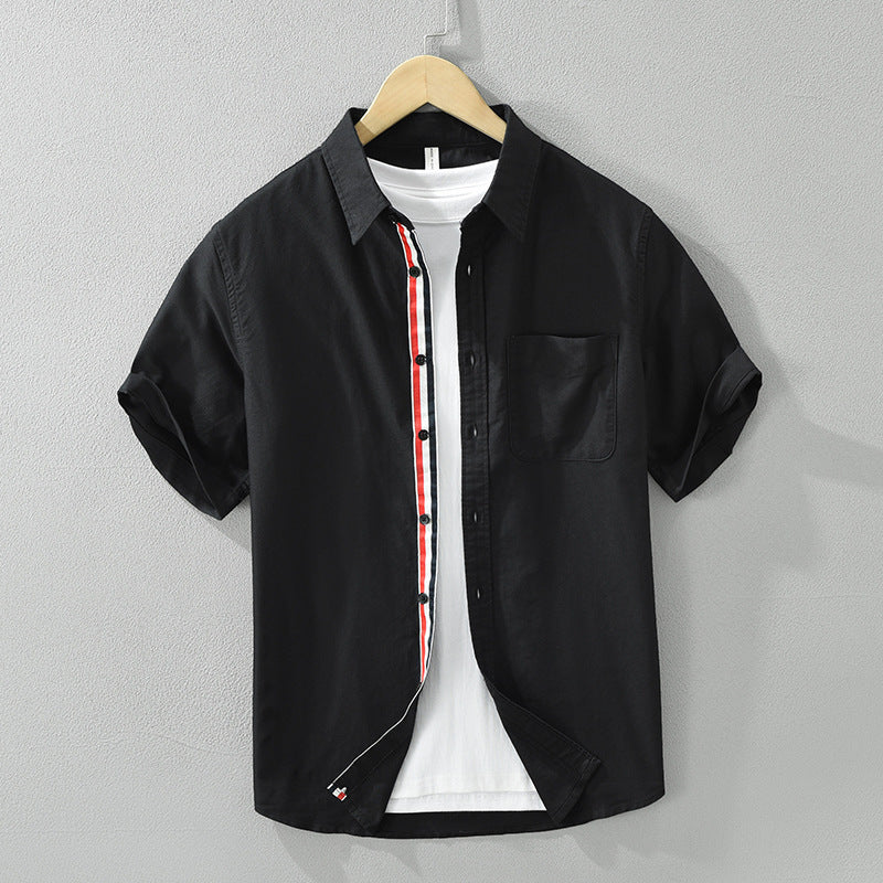 Finnor Linen Shirt — Lightweight Breathable Men’s Summer Shirt with Stripe Detail