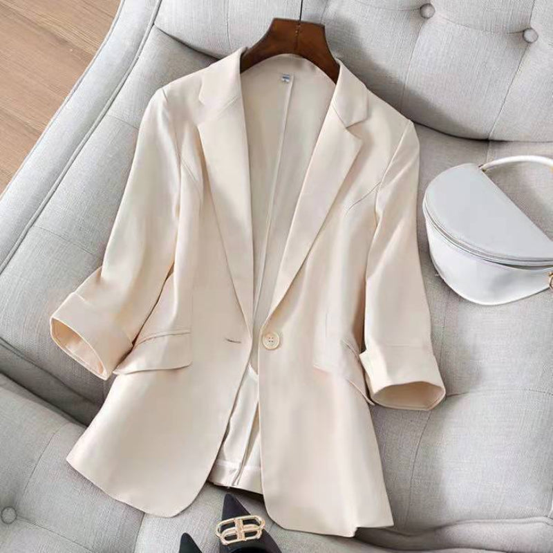 Lightweight Linen Blazer with Breathable Tailored Fit for Warm Weather