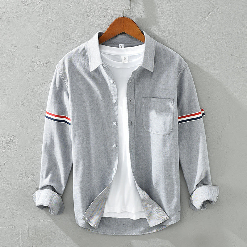 Liora — Lightweight Gossamer Linen Shirt with Modern Stripes