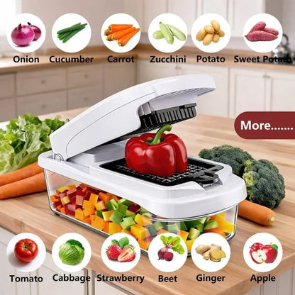 Melo Vegetable Cutter | 15-in-1 Multifunctional Chopper 0