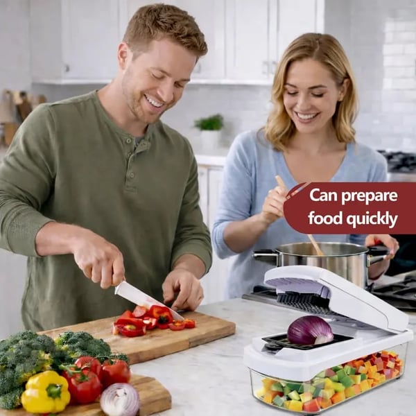 Melo Vegetable Cutter | 15-in-1 Multifunctional Chopper 1