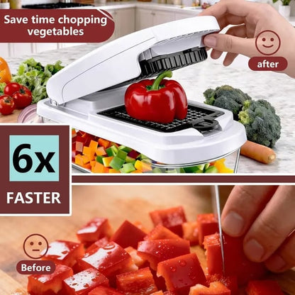 Melo Vegetable Cutter | 15-in-1 Multifunctional Chopper 4
