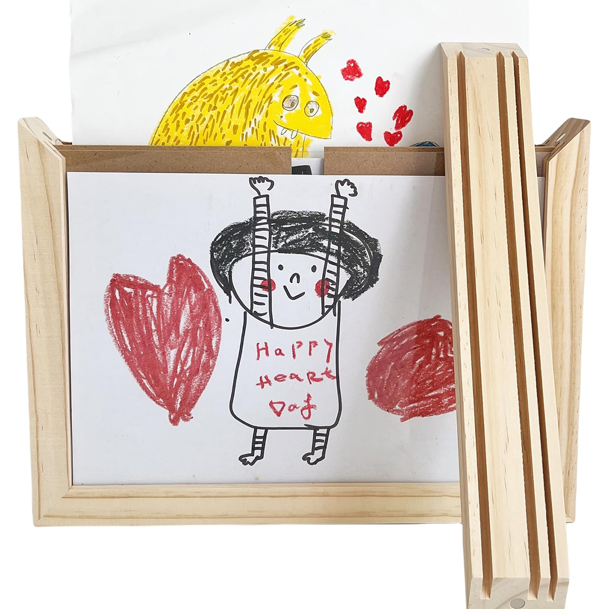 Milo Masterpiece Art Frame | Durable Pine Wood, Magnetic, Holds A4 Artwork 1