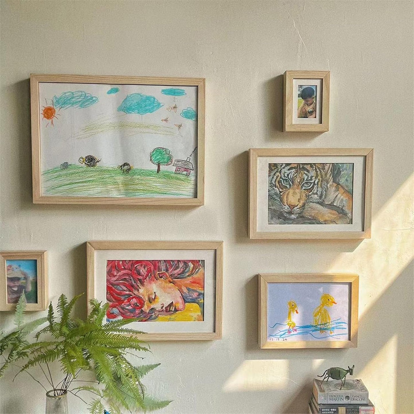 Milo Masterpiece Art Frame | Durable Pine Wood, Magnetic, Holds A4 Artwork 3