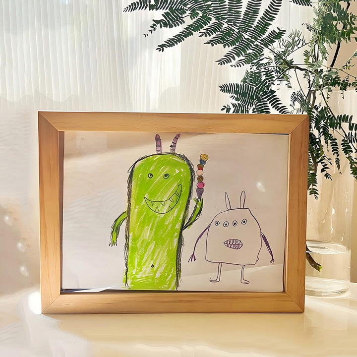 Milo Masterpiece Art Frame | Durable Pine Wood, Magnetic, Holds A4 Artwork 5