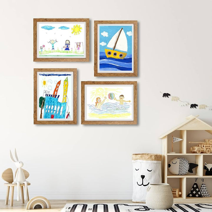 Milo Masterpiece Art Frame | Durable Pine Wood, Magnetic, Holds A4 Artwork 6