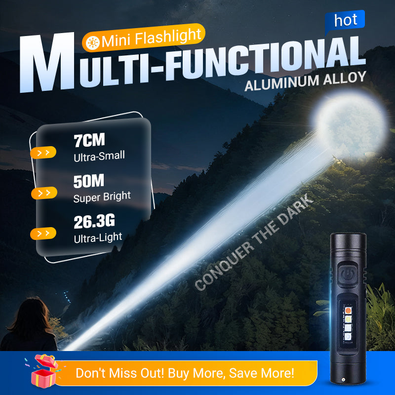 Milo Mini Flashlight | Multi-Functional Rechargeable Aluminum Alloy 1