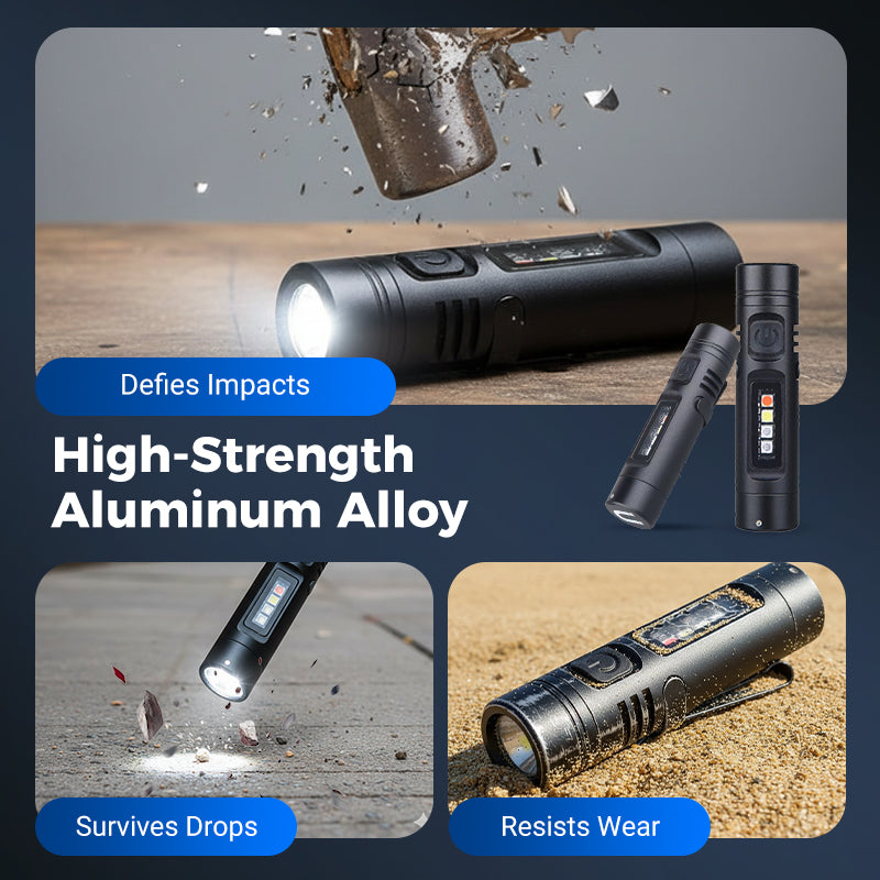 Milo Mini Flashlight | Multi-Functional Rechargeable Aluminum Alloy 4