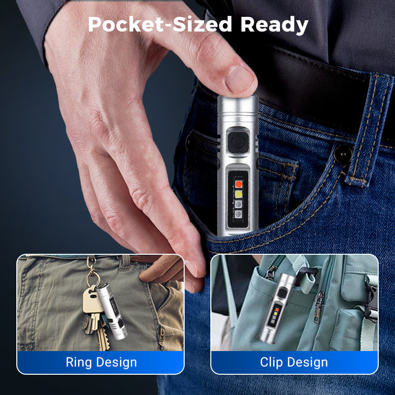 Milo Mini Flashlight | Multi-Functional Rechargeable Aluminum Alloy 5