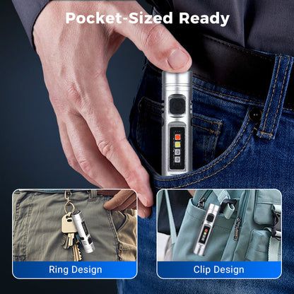 Milo Mini Flashlight | Multi-Functional Rechargeable Aluminum Alloy 5