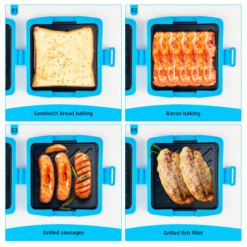 Milo Sandwich Maker | Food-Grade Non-Stick, Microwave Compatible 3