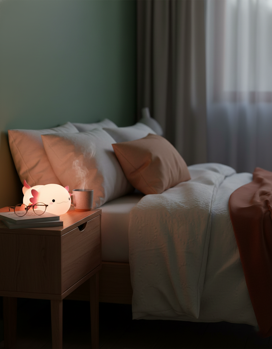 Nifty Night Light | Adorable Axolotl Design, LED Warm Glow 5