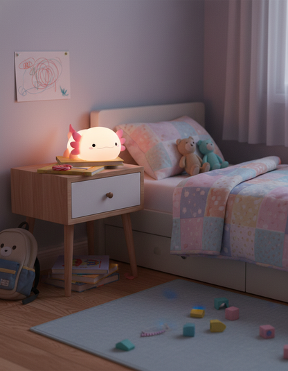 Nifty Night Light | Adorable Axolotl Design, LED Warm Glow 6